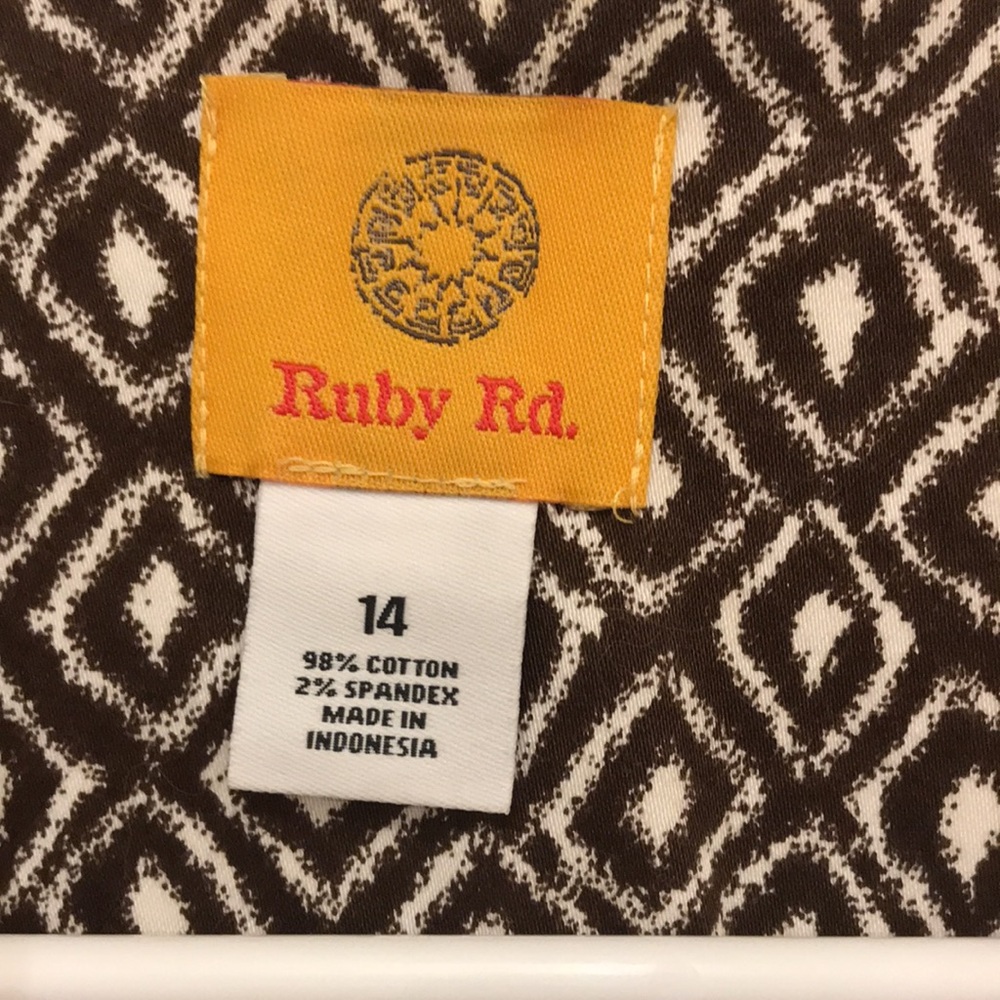 Ruby Rd Brown and White jacket - Picture 4 of 6